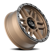KMC Mesa 17x9 +18 8x165.1mm 125.5mm Matte Bronze Black Lip