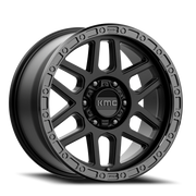 KMC Mesa 17x8.5 +0 5x127mm 71.5mm Satin Black Gloss Black Lip