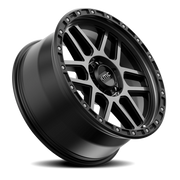 KMC Mesa 17x8.5 +0 6x139.7mm 106.25mm Satin Black Gray Tint
