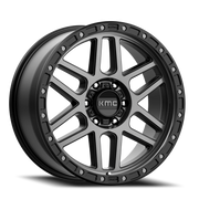 KMC Mesa 17x9 +18 8x165.1mm 125.5mm Satin Black Gray Tint