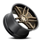 Niche Methos 19x9.5 +48 5x112mm 66.5mm Matte Bronze Black Bead Ring