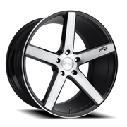 Niche Milan 19x8.5 +35 5x114.3mm 72.6mm Gloss Black Brushed