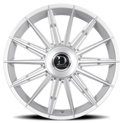 Dolce Luxury Mirelli 24x9 +35 5x112mm 73.1mm Gloss Silver Brushed Face