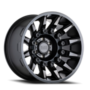 Black Rhino Mission 18x9 -18 5x127mm 71.6mm Matte Black Machined Tinted Spokes