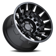 Black Rhino Mission 18x9 -18 5x127mm 71.6mm Matte Black Machined Tinted Spokes