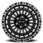RTX Offroad Moab 17x9 +0 6x139.7mm 106.1mm Gloss Black Machined Lip