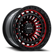 RTX Offroad Moab 17x9 -15 5x127mm 71.5mm Gloss Black Machined Red