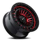 RTX Offroad Moab 17x9 -15 5x127mm 71.5mm Gloss Black Machined Red