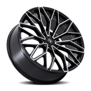 Asanti Black Label Mogul 6 26x10 +30 6x135mm 87.1mm Gloss Black Machined Face