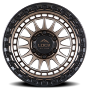 Lock Offroad Mojave 20x9 +0 5x127mm 71.5mm Matte Bronze Matte Black Ring