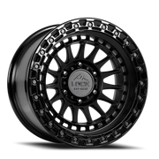 Lock Offroad Mojave 17x9 +12 8x165.1mm 125.2mm Matte Black Gloss Black Ring