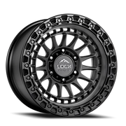 Lock Offroad Mojave 20x9 +0 6x139.7mm 106.2mm Matte Grey Matte Black Ring