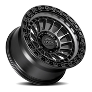 Lock Offroad Mojave 17x8.5 +25 6x139.7mm 95.1mm Matte Grey Matte Black Ring