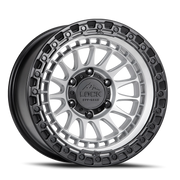 Lock Offroad Mojave 20x9 +0 5x127mm 71.5mm Matte Silver Matte Black Ring