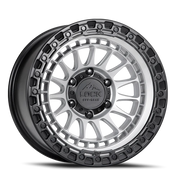 Lock Offroad Mojave 17x9 -12 8x170mm 125.2mm Matte Silver Matte Black Ring