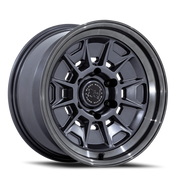 Black Rhino Mondo BR021 17x8.5 +20 6x139.7mm 106.1mm Matte Gunmetal Gloss Gray Lip