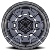 Black Rhino Mondo BR021 18x9 +12 6x139.7mm 106.1mm Matte Gunmetal Gloss Gray Lip