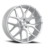 Dolce Performance Monza 20x10 +40 5x112mm 66.56mm Gloss Silver Machined Face