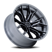 Fuel Mutiny 20x9 +1 8x165.1mm 125.1mm Gloss Black Brushed Dark Tint