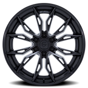 Fuel Mutiny 22x10 +0 8x180mm 124.2mm Matte Black Gloss Black Lip
