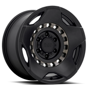 Black Rhino Muzzle 17x9 +0 6x139.7mm 112.1mm Matte Black Machine Tinted Ring