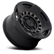 Black Rhino Muzzle 17x9 +0 6x139.7mm 112.1mm Matte Black Machine Tinted Ring