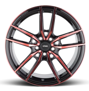 Konig Myth 16x7.5 +43 5x114.3mm 73.1mm Gloss Black Red Tinted-Clearcoat