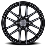 Niche NC280 Prodigy 6 24x10 +25 6x135mm 87.1mm Gloss Black Dark Tinted Clear