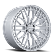 Niche NC288 Genoa 24x10 +0 6x139.7mm 106.1mm Gloss Silver Machined Face