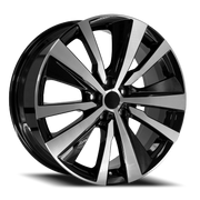 OE Wheels NS29 19x8 +55 5x114.3mm 66.1mm Black Machined