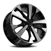OE Wheels NS30 18x7.5 +55 5x114.3mm 66.1mm Gloss Black Machined