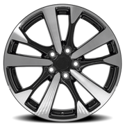 OE Wheels NS30 18x7.5 +55 5x114.3mm 66.1mm Gloss Black Machined