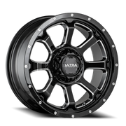 Ultra Nemesis CUV 219 17x8 +35 5x120mm 74.1mm Gloss Black Milled Accents-Clear Coat