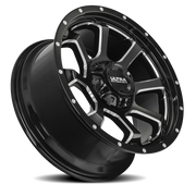 Ultra Nemesis CUV 219 17x8 +35 5x100mm 63.3mm Gloss Black Milled Accents-Clear Coat