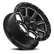 Ultra Nemesis 219 20x9 +18 5x127mm 87mm Gloss Black Milled Accents-Clear Coat