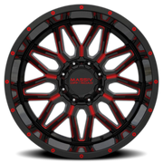 Massiv Off-Road OR1 20x10 -24 6x135mm 108mm Black Red Milled