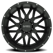 Massiv Off-Road OR1 20x10 -24 6x135mm 108mm Satin Black Milled Rivets
