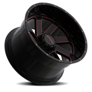Massiv Off-Road OR4 22x10 -18 5x127mm 87.1mm Black Red Milled