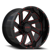 Massiv Off-Road OR4 22x10 -18 6x135mm 108mm Black Red Milled
