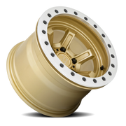 Black Rhino Offshoot Beadlock 15x10 -38 6x139.7mm 112.1mm Gloss Gold Machined Ring