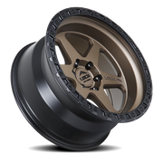 Lock Offroad Olympus 20x9 +0 6x139.7mm 106.2mm Matte Desert Bronze Matte Black Ring