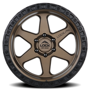 Lock Offroad Olympus 20x9 +0 6x139.7mm 106.2mm Matte Desert Bronze Matte Black Ring