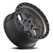 Lock Offroad Olympus 20x10 -18 5x127mm 71.6mm Matte Grey Matte Black Ring