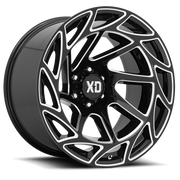 XD Series Onslaught 17x9 +0 6x120mm 66.9mm Gloss Black Milled