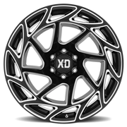 XD Series Onslaught 17x9 -12 6x139.7mm 106.1mm Gloss Black Milled
