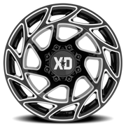 XD Series Onslaught 20x9 +0 8x165.1mm 125.1mm Gloss Black Milled