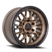 Lock Offroad Onyx 17x9 +1 6x139.7mm 106.2mm Matte Bronze Matte Black Ring
