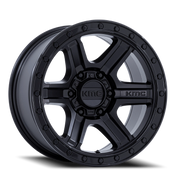 KMC Outrun 17x8.5 -10 6x135mm 87.1mm Matte Black Gloss Black Lip
