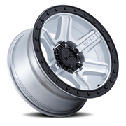 KMC Outrun 17x8.5 +18 5x127mm 71.5mm Machined Silver Gloss Black Lip