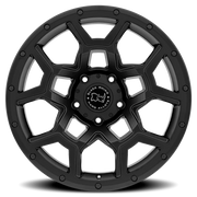 Black Rhino Overland 17x9.5 +6 6x139.7mm 112.1mm Matte Black